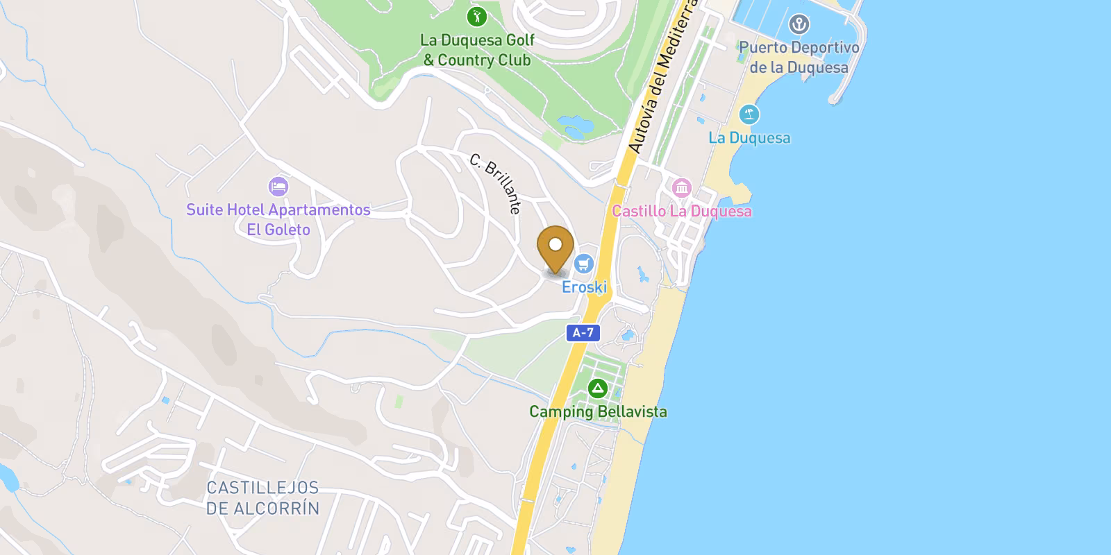 Mapa — Villas de Obra Nueva Cerca de Manilva