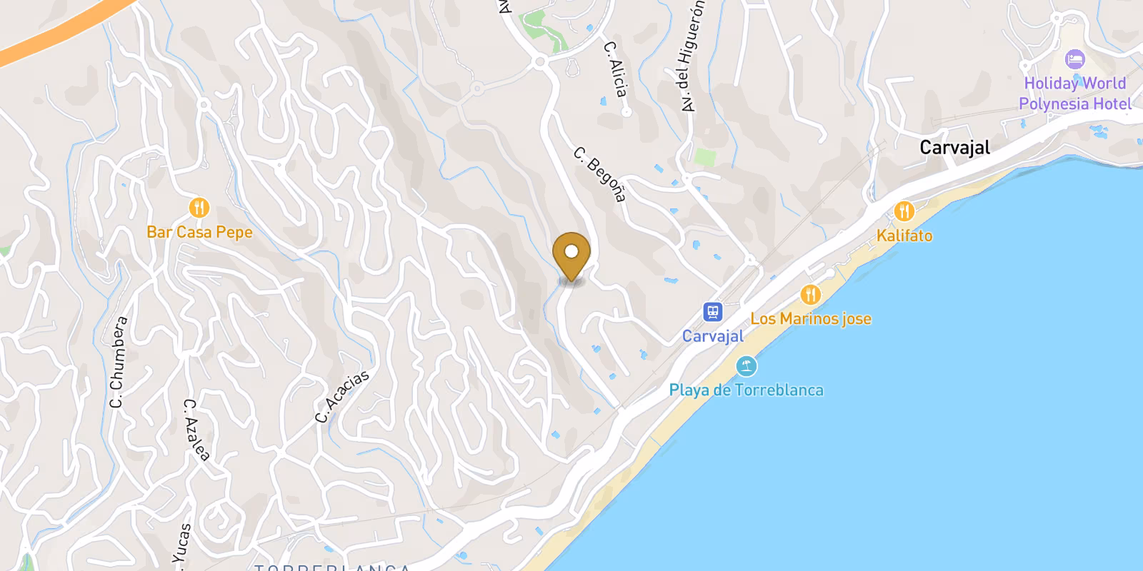 Mapa — Adosados de Obra Nueva Cerca de Fuengirola
