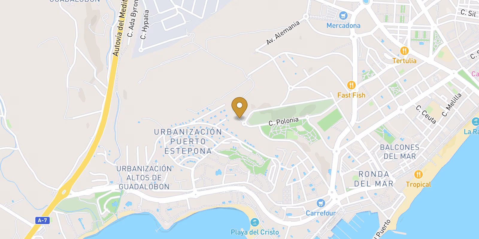 Mapa — Complejo Residencial de Obra Nueva en Estepona