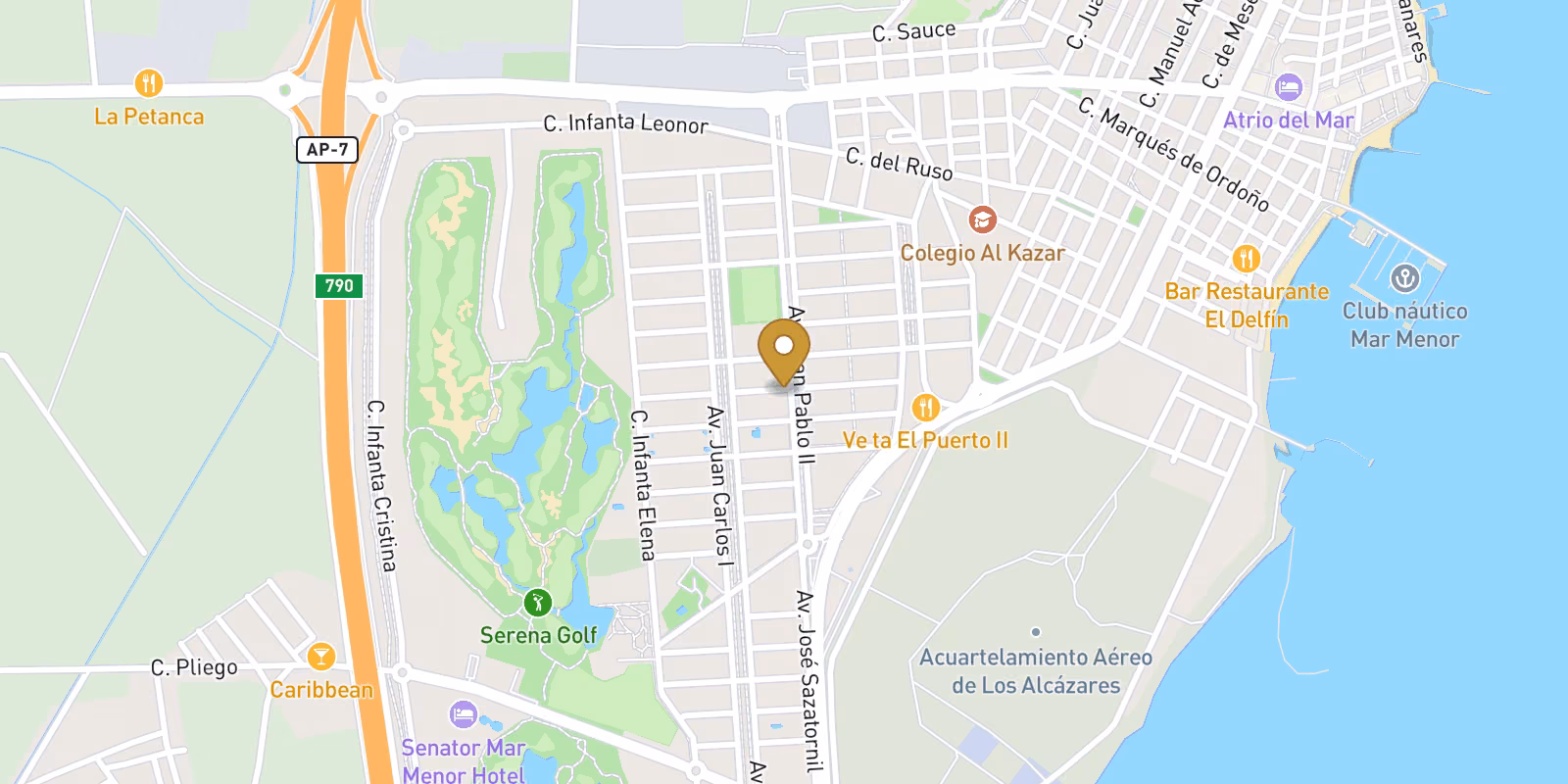 Mapa — Villas de Obra Nueva en los Alcazares