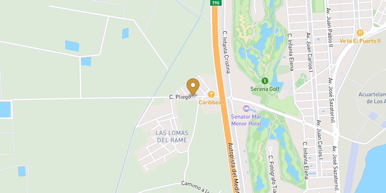 Mapa — Villa de Obra Nueva en los Alcazares