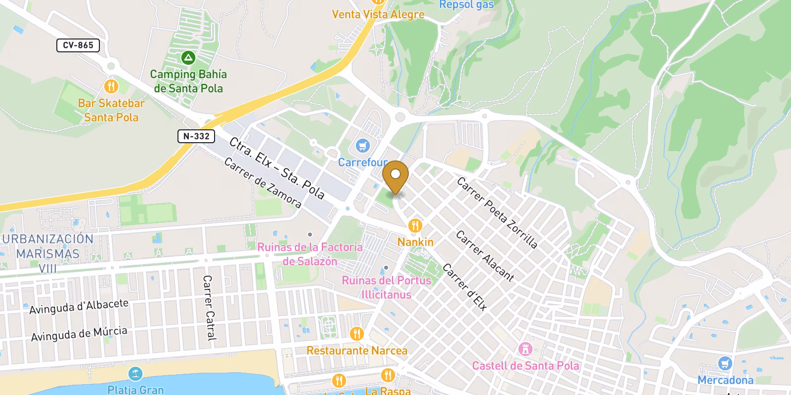 Mapa — Áticos en Estacion de autobuses, Santa Pola