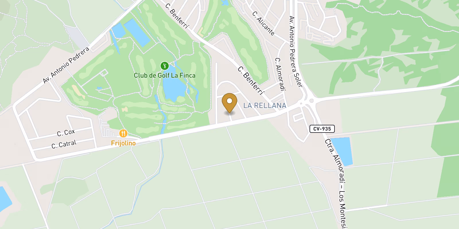 Mapa — Villa pareada en La Finca Golf, Algorfa