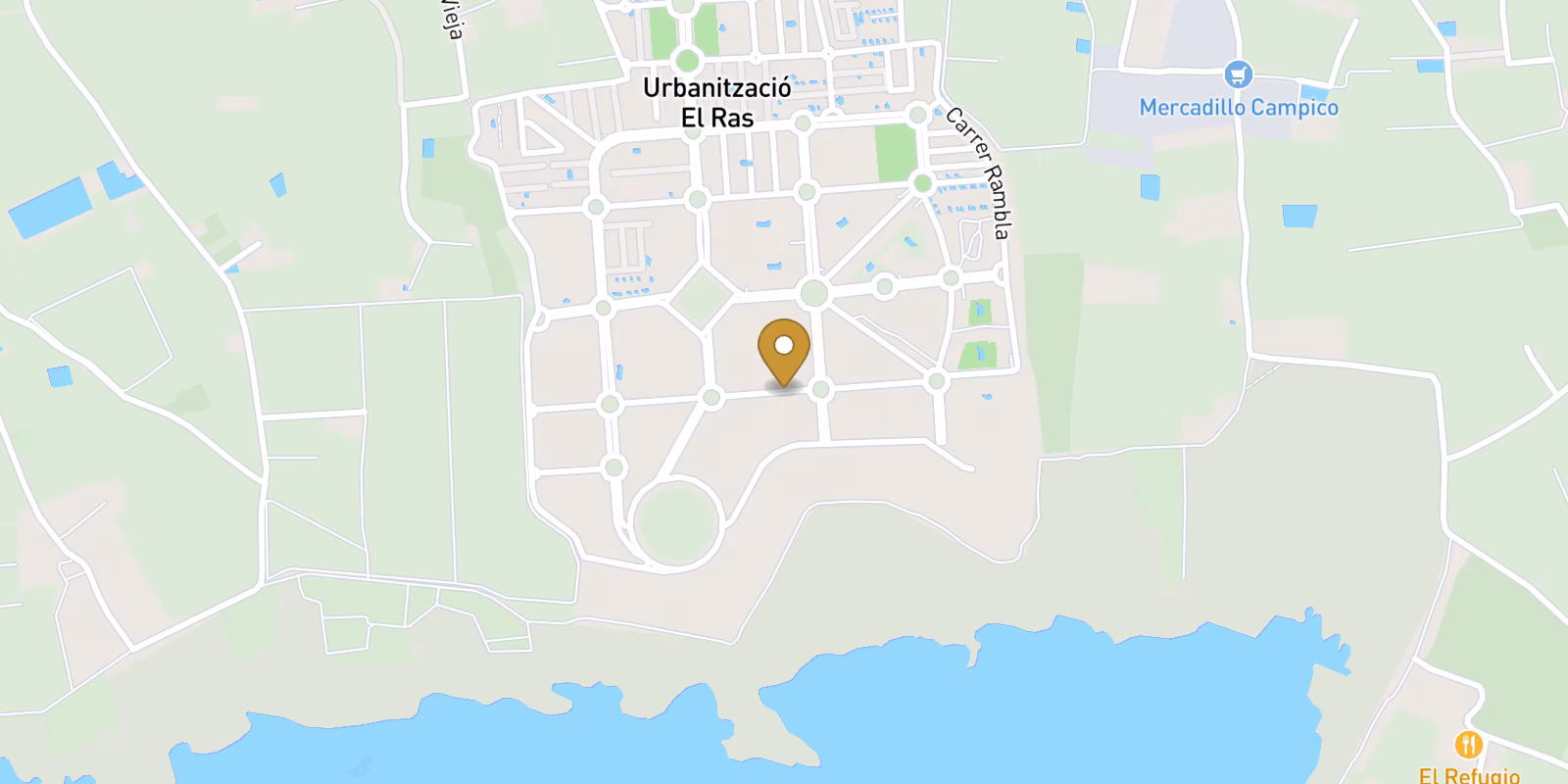 Mapa — Complejo Residencial de Obra Nueva en el Raso