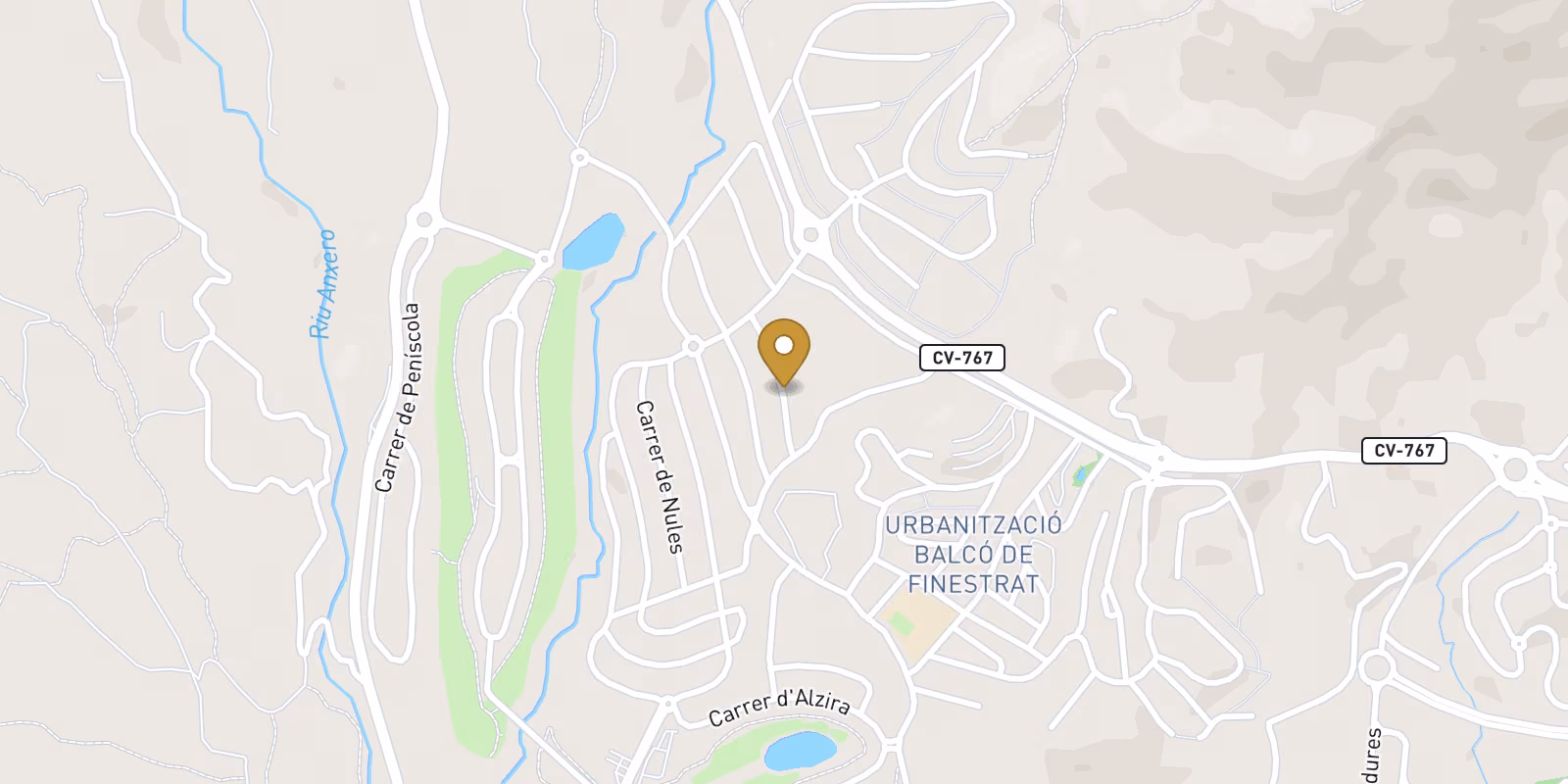 Mapa — Áticos y apartamentos en Puig Campana Golf, Finestrat