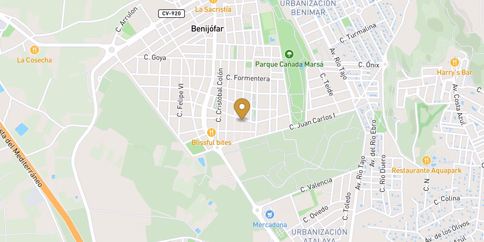 Mapa — Villa en Pueblo, Benijófar