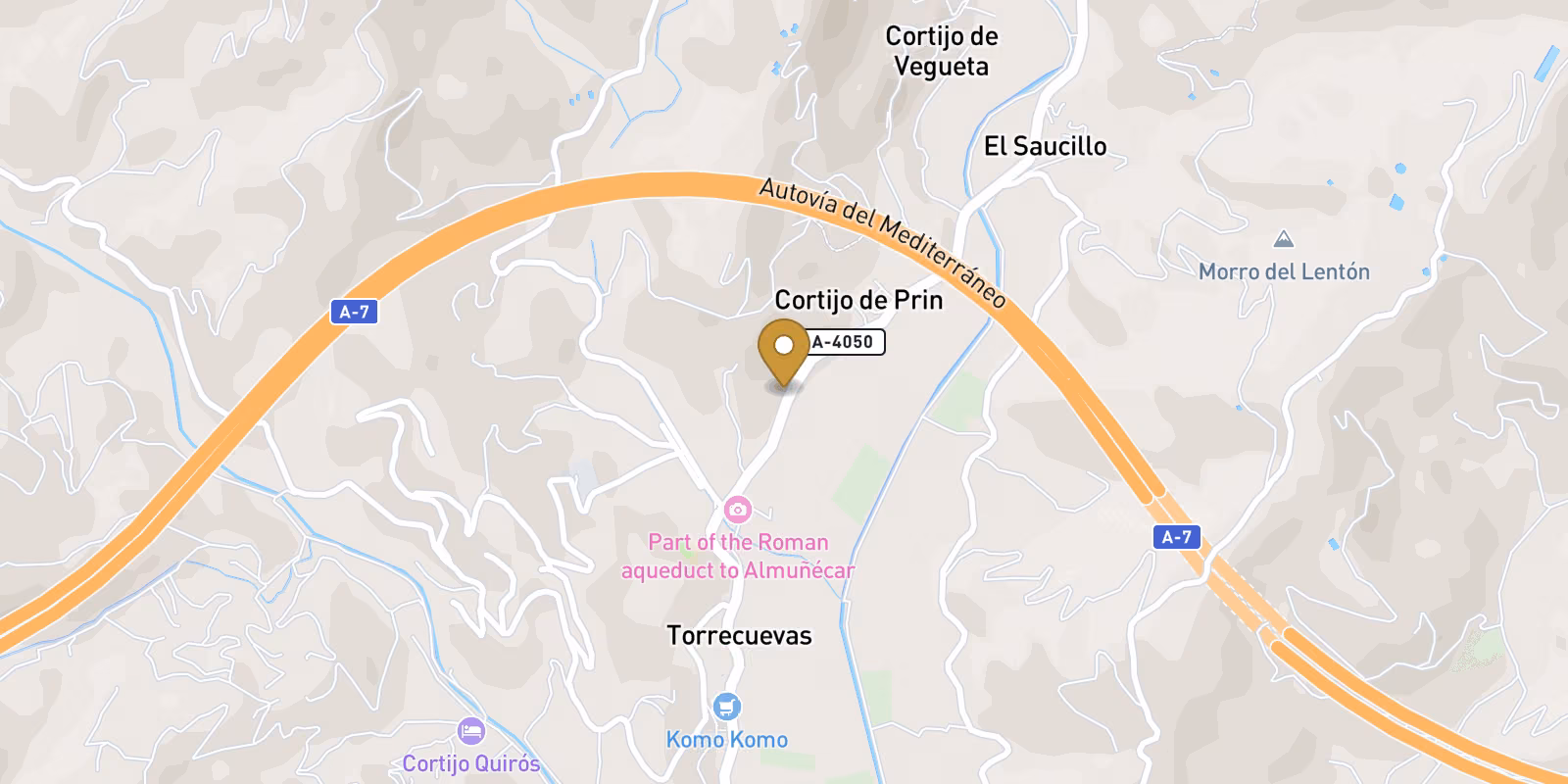 Mapa — Adosados de Obra Nueva en Almuñecar