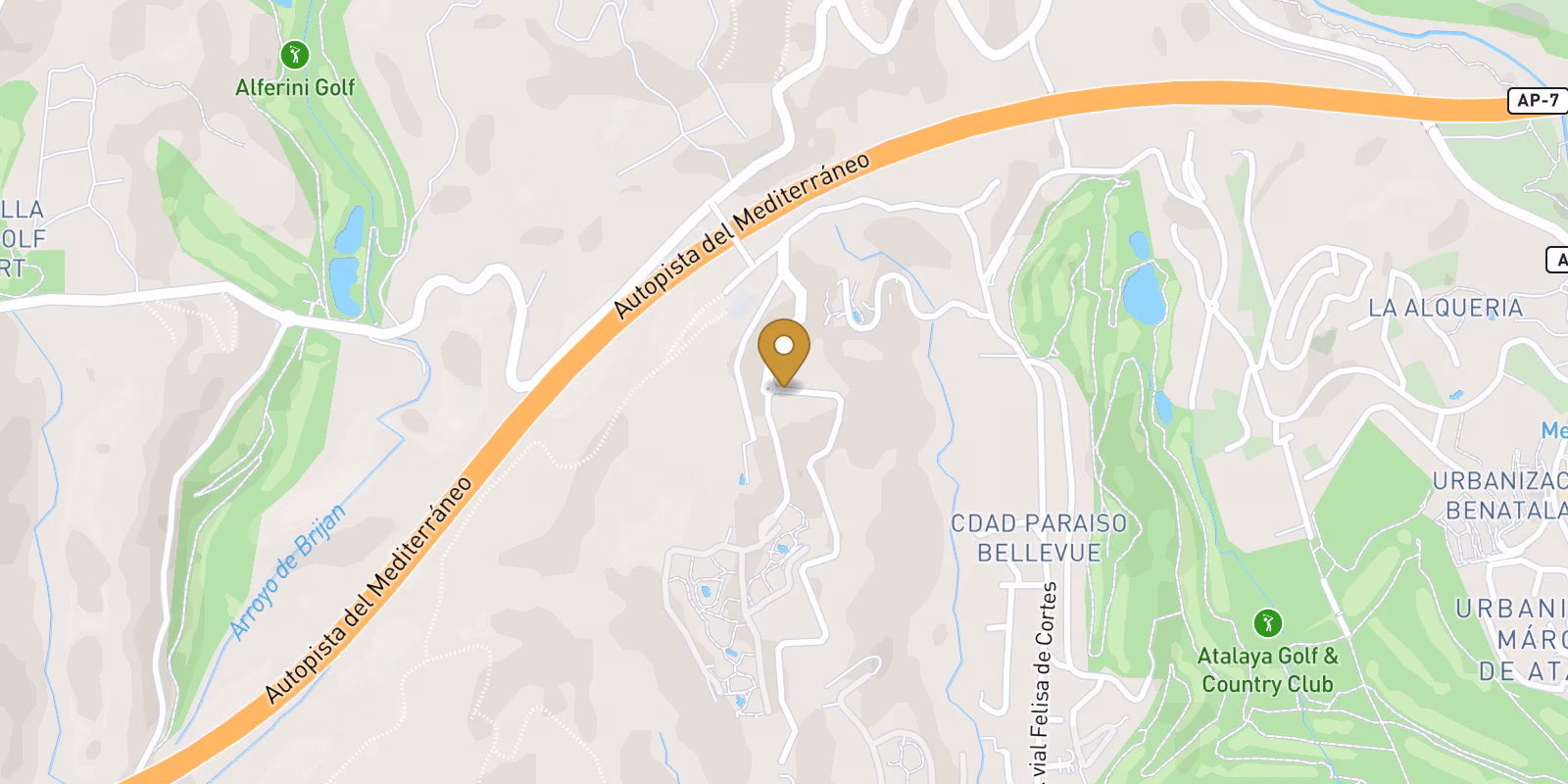Mapa — Complejo Residencial de Obra Nueva en los Jaralillos, Benahavís