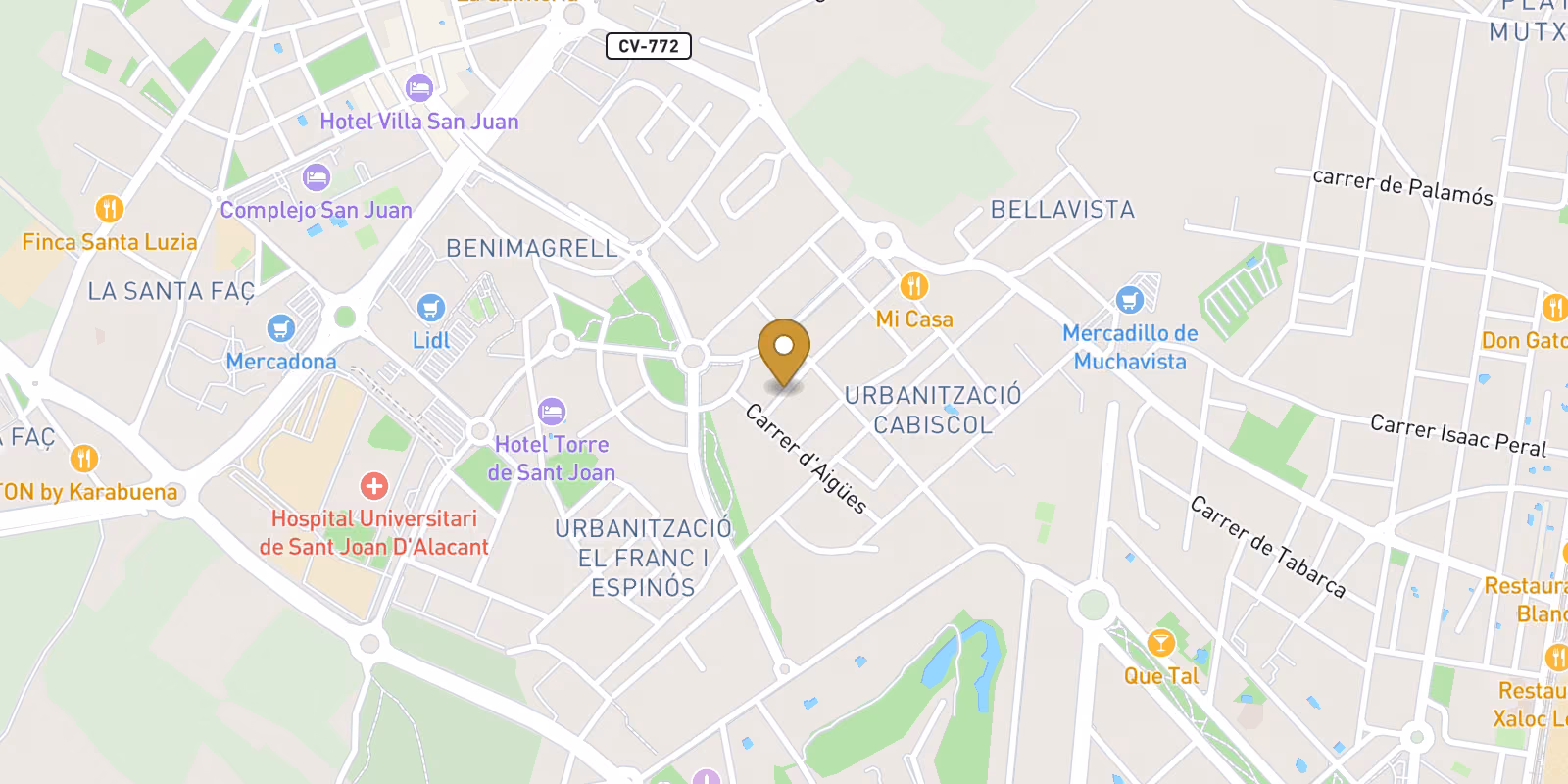 Mapa — Vivienda en Nou Nazareth, San Juan Alicante