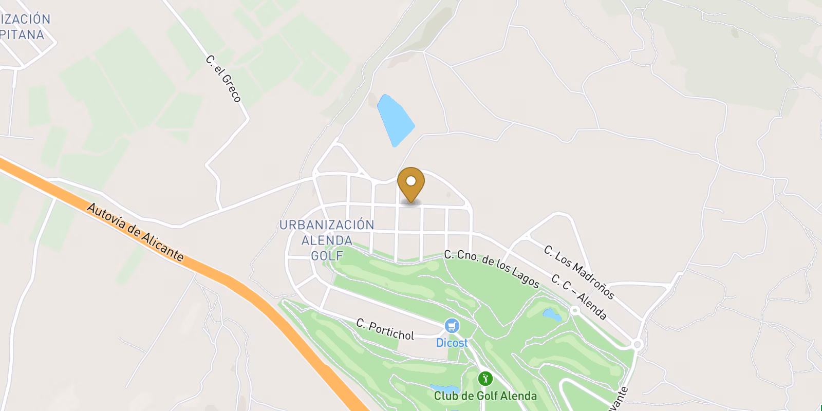 Mapa — Áticos en Alenda Golf, Monforte del Cid