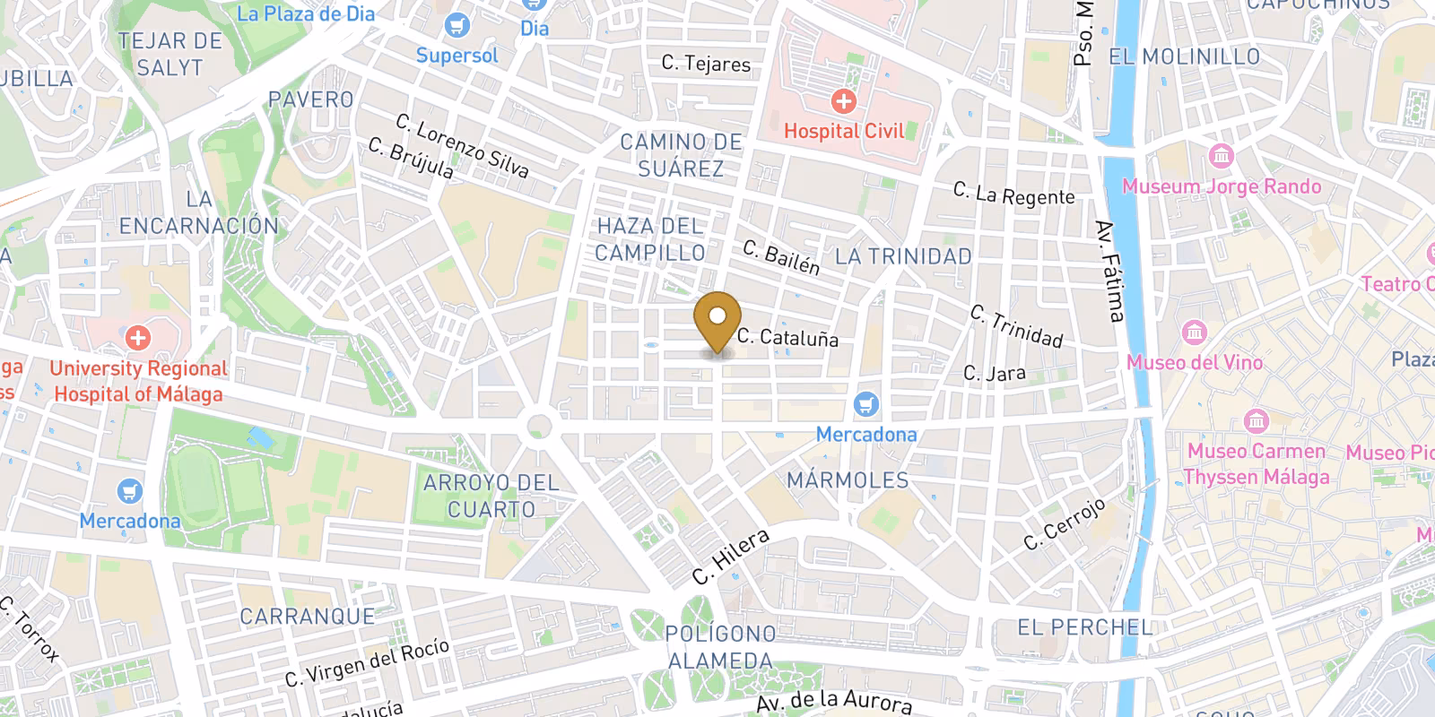 Mapa — Apartamentos de Obra Nueva en Malaga