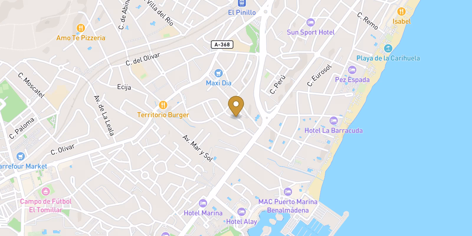 Mapa — Residencial de Obra Nueva en Torremolinos