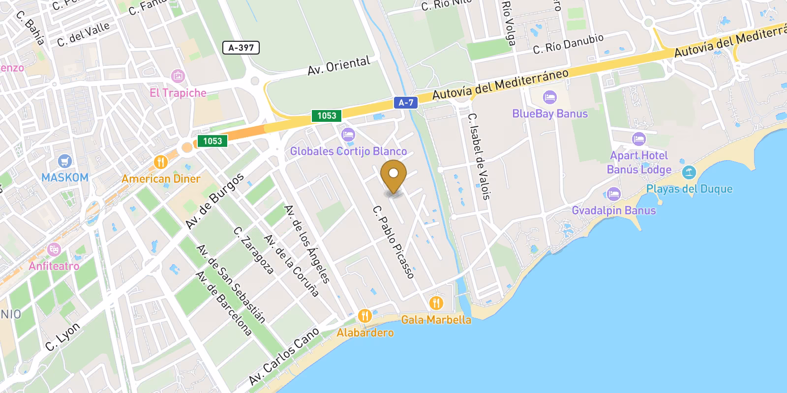 Mapa — Villas de Obra Nueva en Marbella
