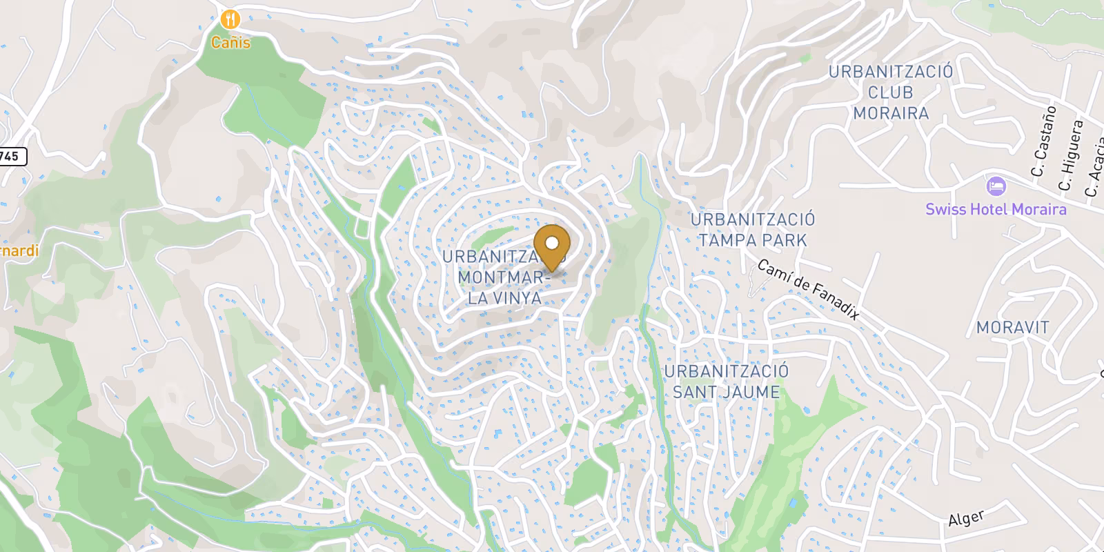 Mapa — Villas en Montemar, Benissa