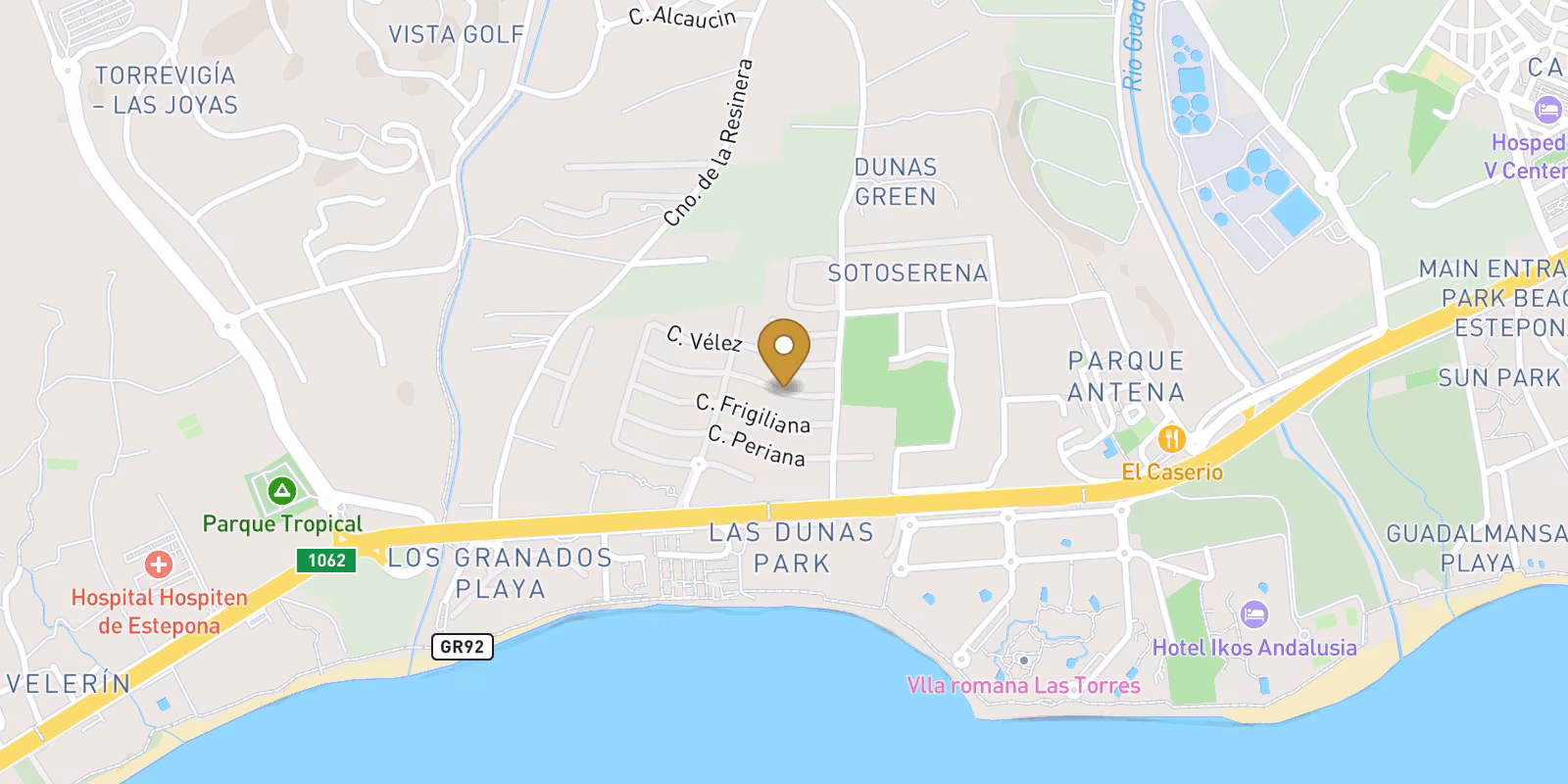 Mapa — Complejo residencial de nueva construcción cerca de Estepona