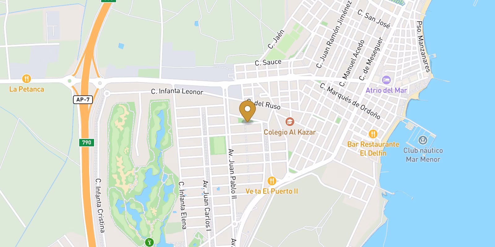 Mapa — Villas de obra nueva cerca de La Serena Golf y la playa en Los Alcázares