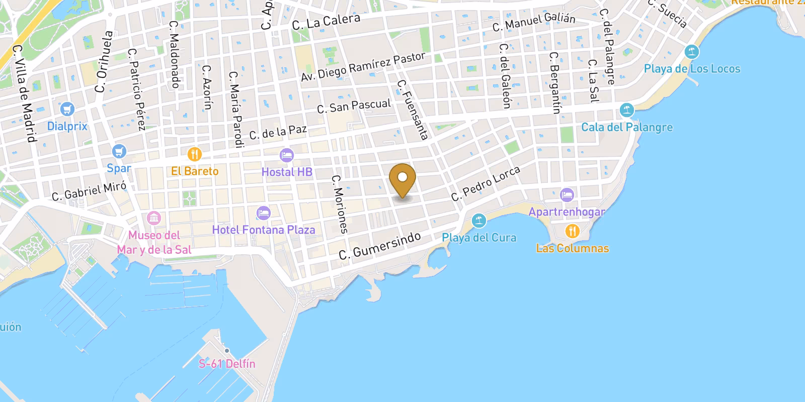 Mapa — Apartamentos a 250 m de Playa del Cura, Torrevieja