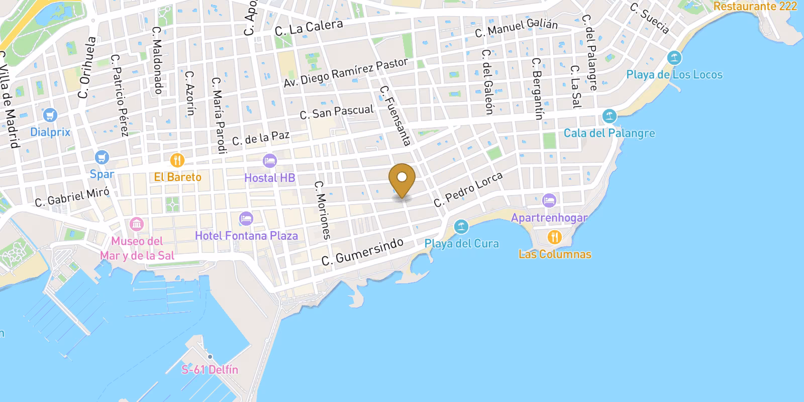 Mapa — Áticos en Playa de El Cura, Torrevieja