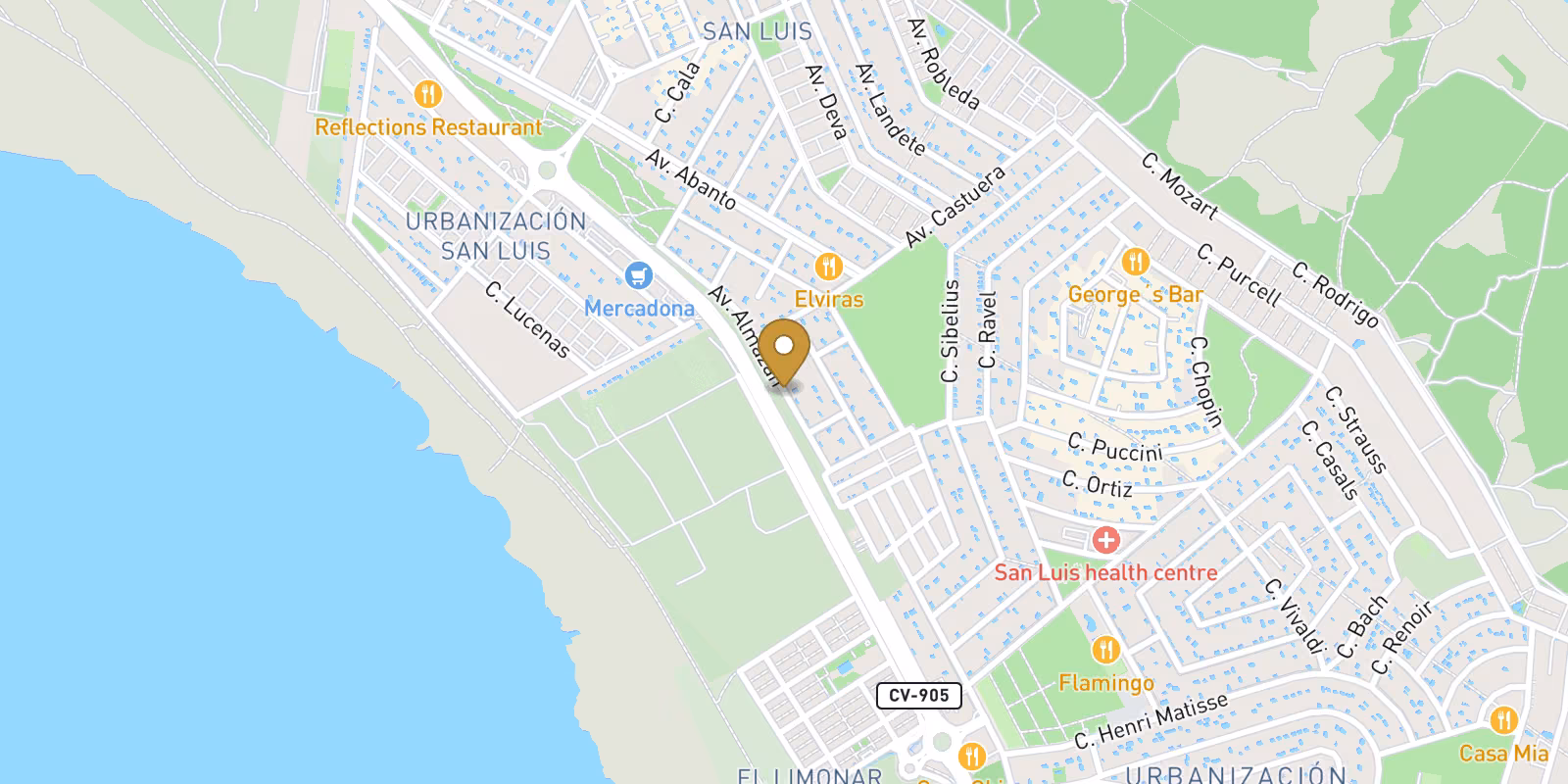 Mapa — Villa en El Chaparral, Torrevieja