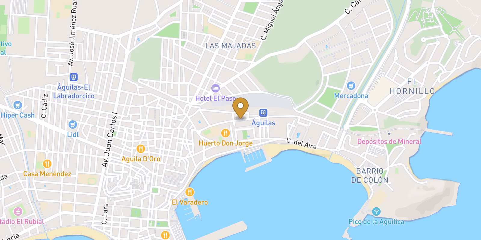Mapa — Promoción de obra nueva en Águilas (Murcia), a 300 metros de la playa