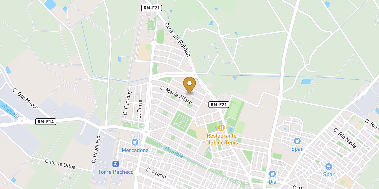 Mapa — Villas modernas de nueva construcción en Torre-Pacheco, Murcia