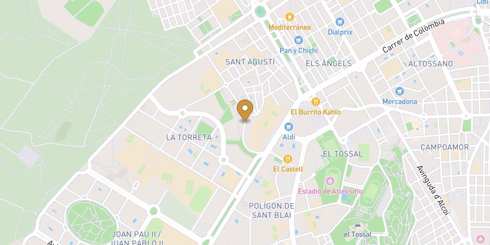 Mapa — Vivienda en San Agustín-PAU 2, Alicante