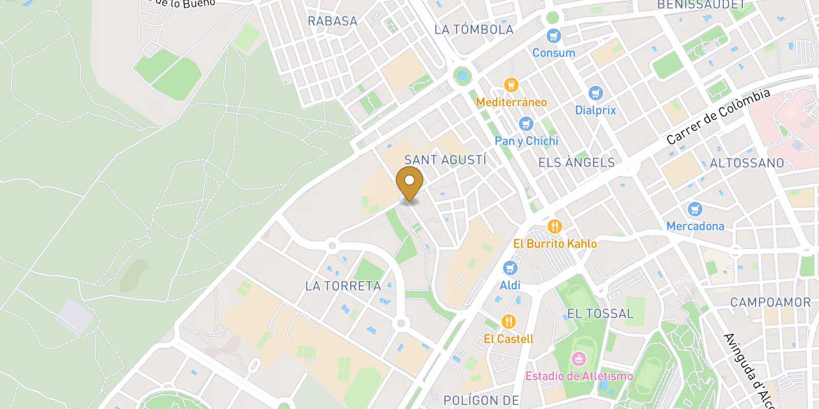 Mapa — Viviendas en San Agustín-PAU 2, Alicante