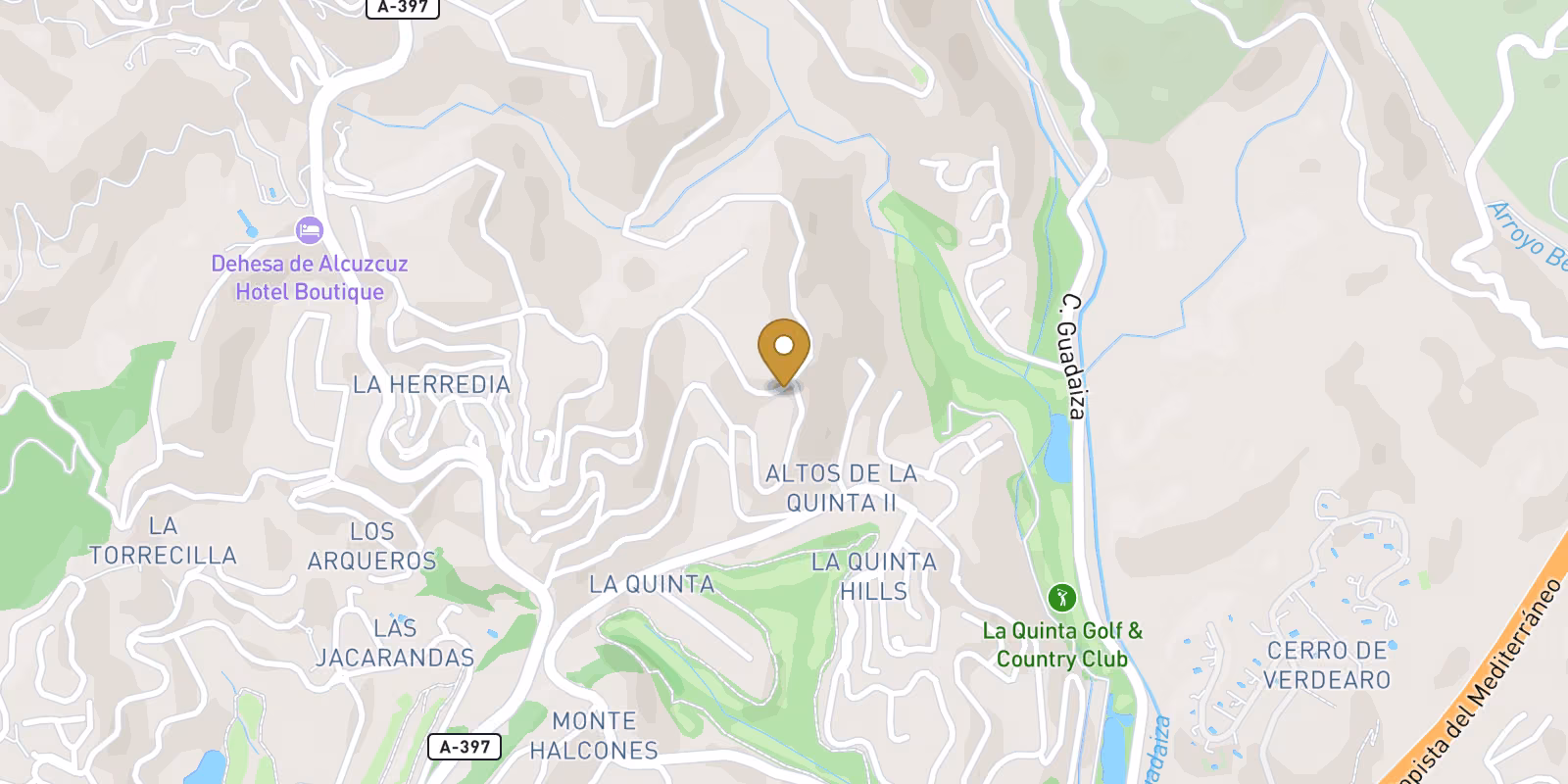 Mapa — Vivir de lujo en las colinas de Marbella-Benahavís: Una Comunidad Residencial Boutique