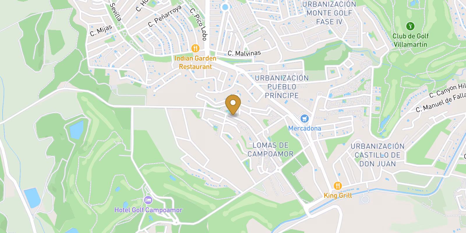 Mapa — Planta baja en Lomas de Campoamor