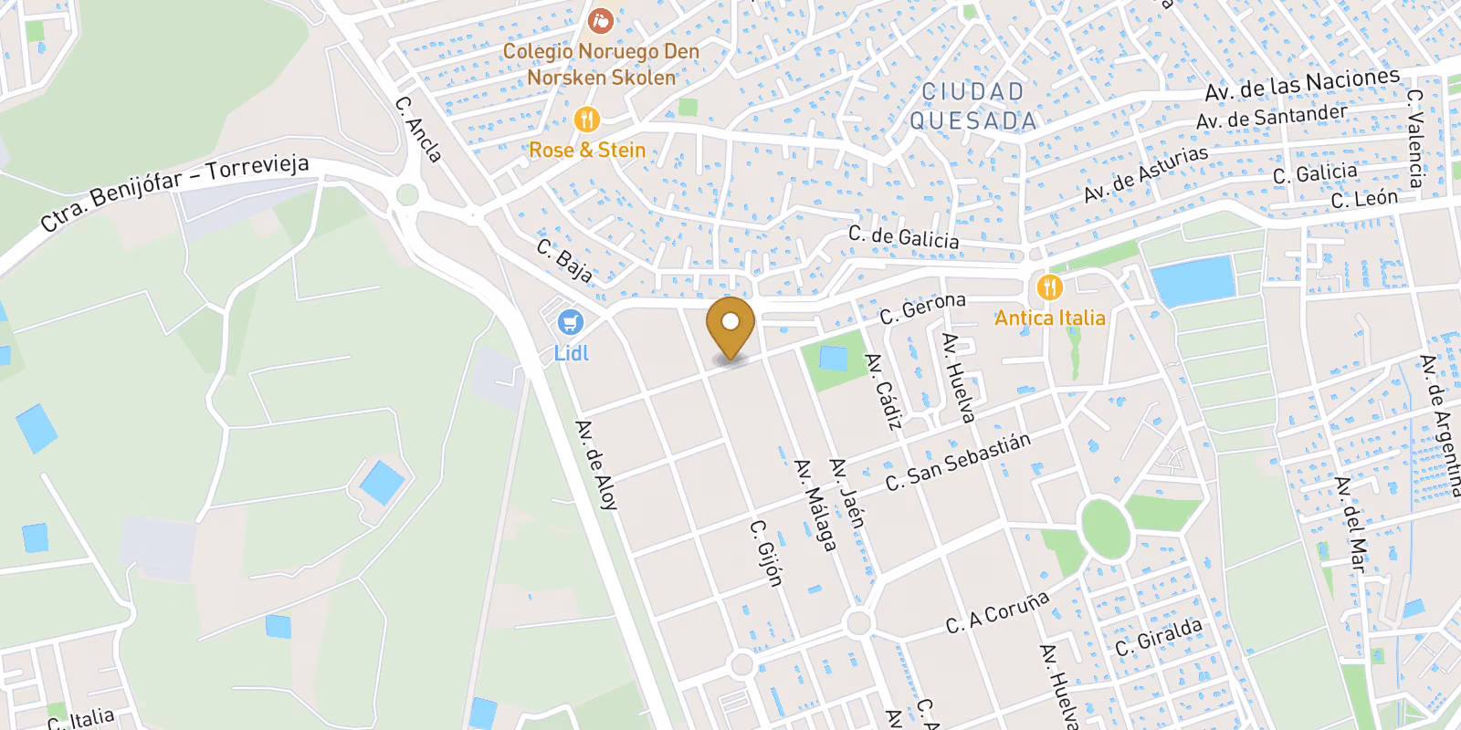 Mapa — Villas en Lo Marabú, Ciudad Quesada