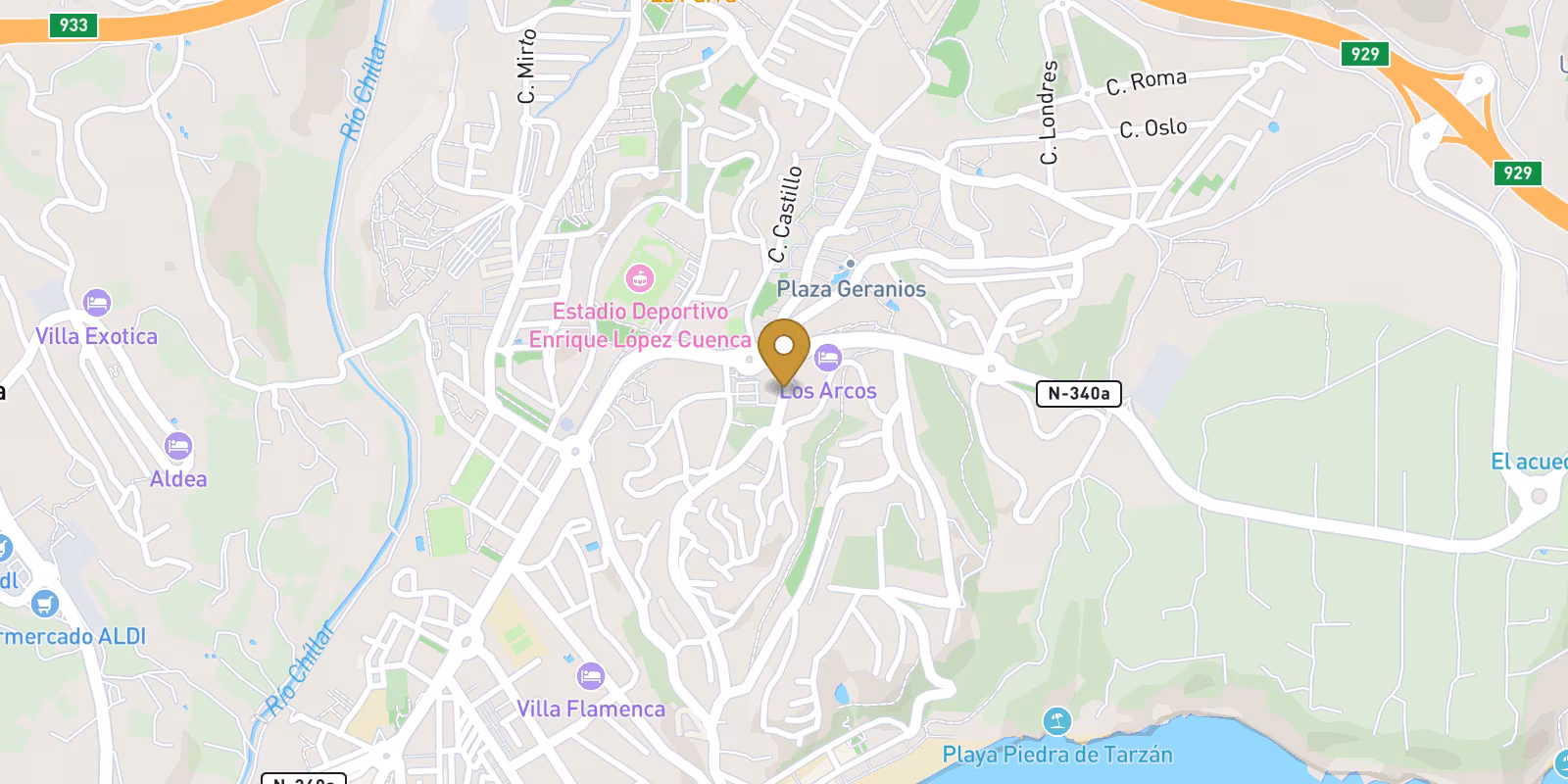 Mapa — Villas de lujo de nueva construcción en Nerja - Una casa de ensueño en la Costa del Sol