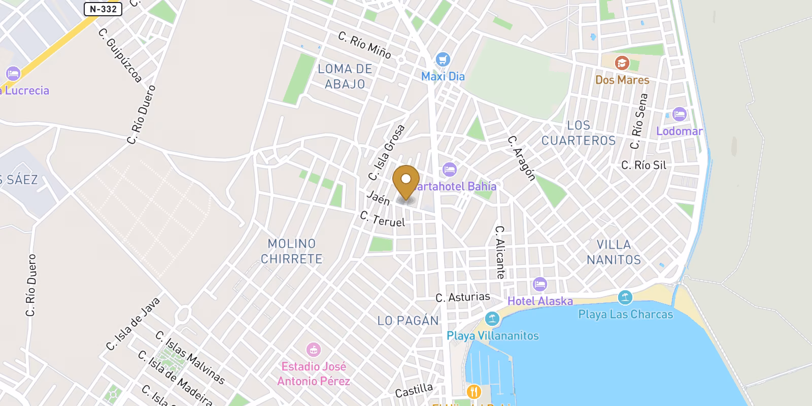 Mapa — Bungalows de nueva construcción en San Pedro del Pinatar - Ubicación privilegiada a sólo 500 m de la