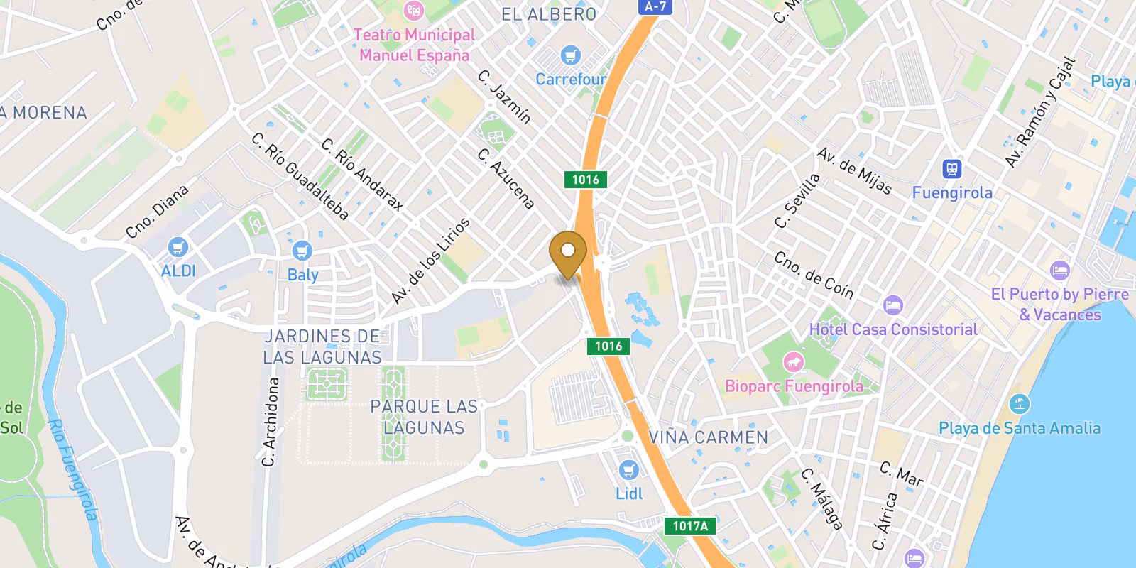 Mapa — Nueva promoción de lujo en Las Lagunas de Mijas, Costa del Sol