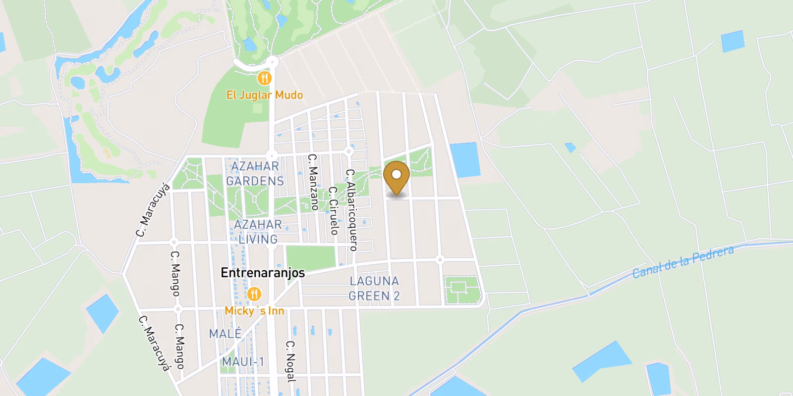 Mapa — Adosados en Vistabella Golf, Orihuela