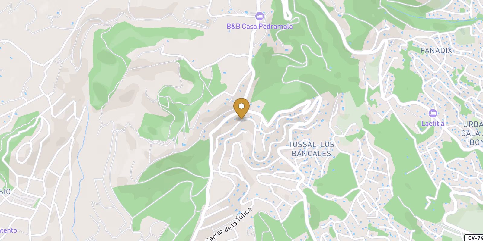 Mapa — Villas en Racó del Galeno, Benissa