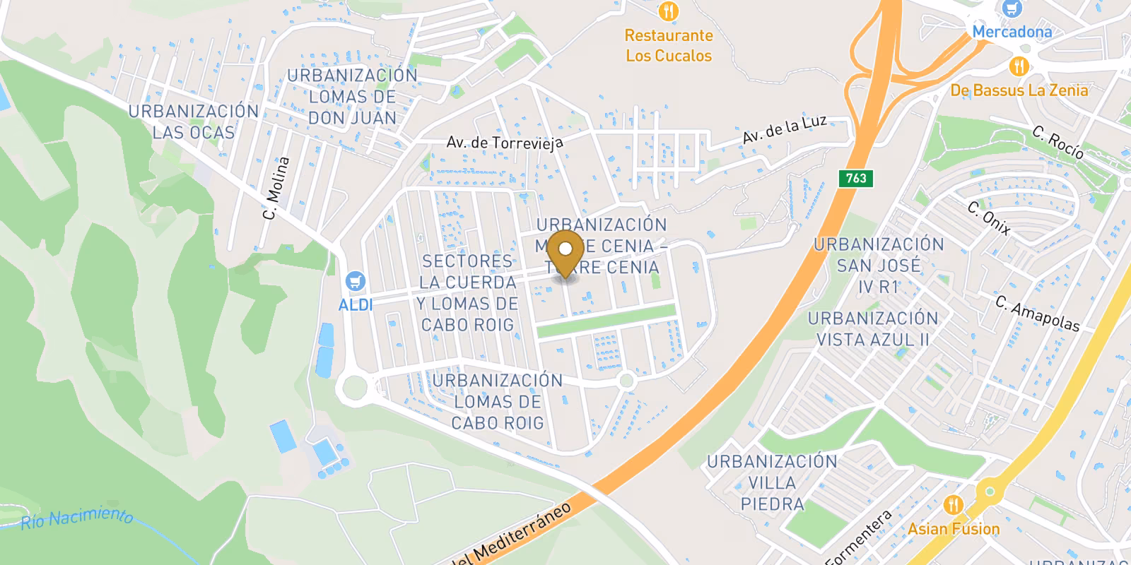 Mapa — Complejo Residencial Regenerado en Lomas de Cabo Roig - Apartamentos Reformados