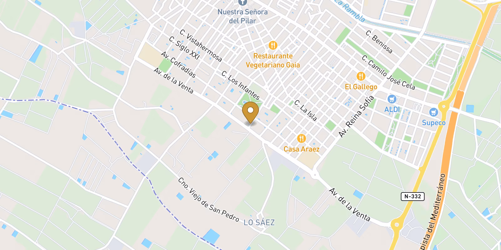 Mapa — Exclusivos Bungalows de Obra Nueva en Pilar de la Horadada – Estilo único y Ubicación Privilegiada