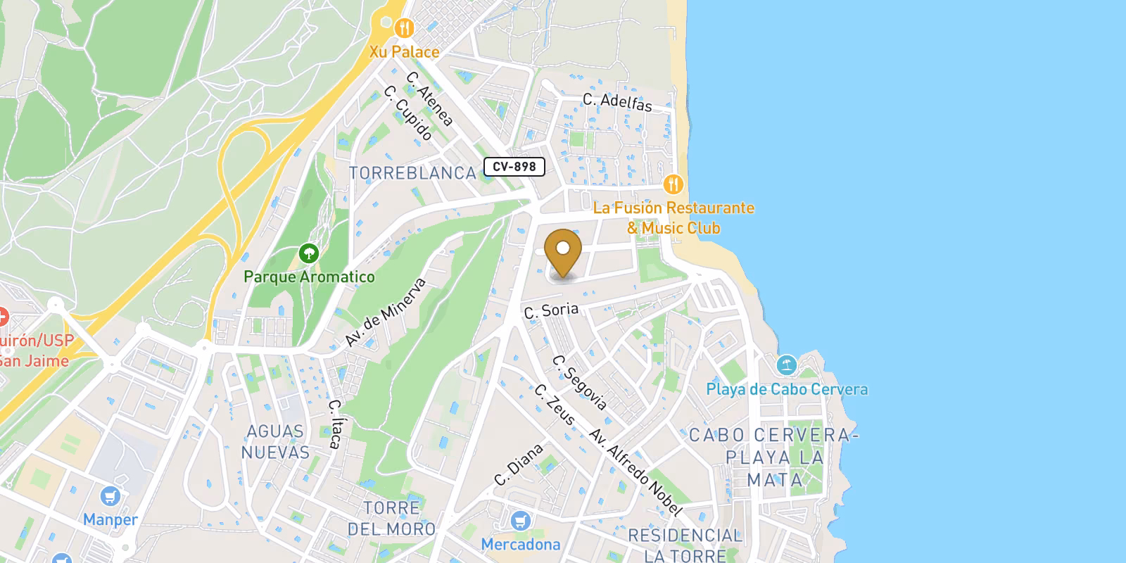 Mapa — Bungalows en La Mata-La Manguilla, Torrevieja