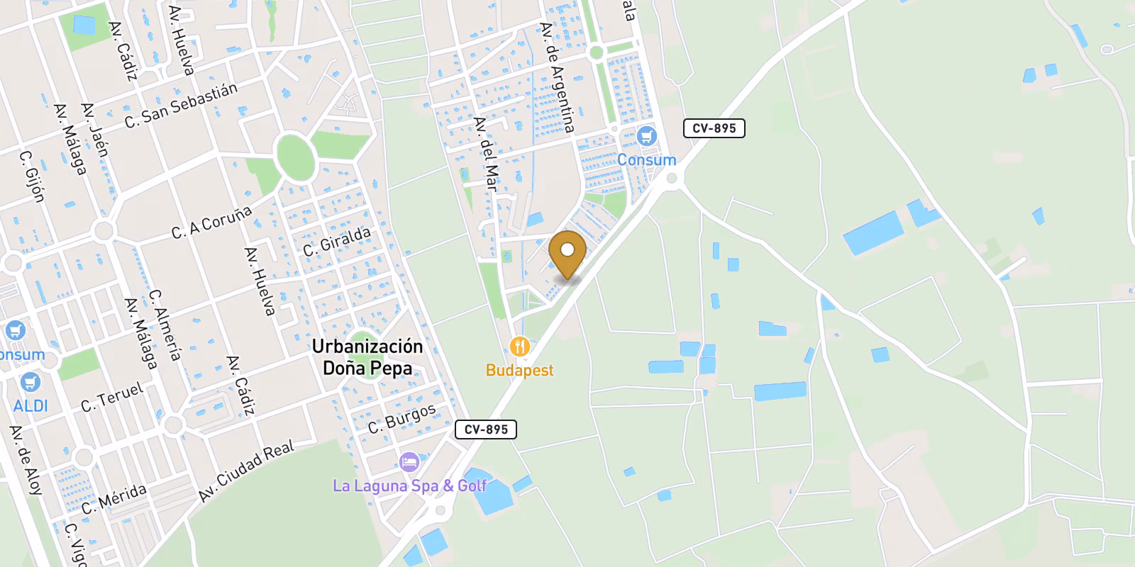 Mapa — Villas en Ciudad Quesada, Rojales