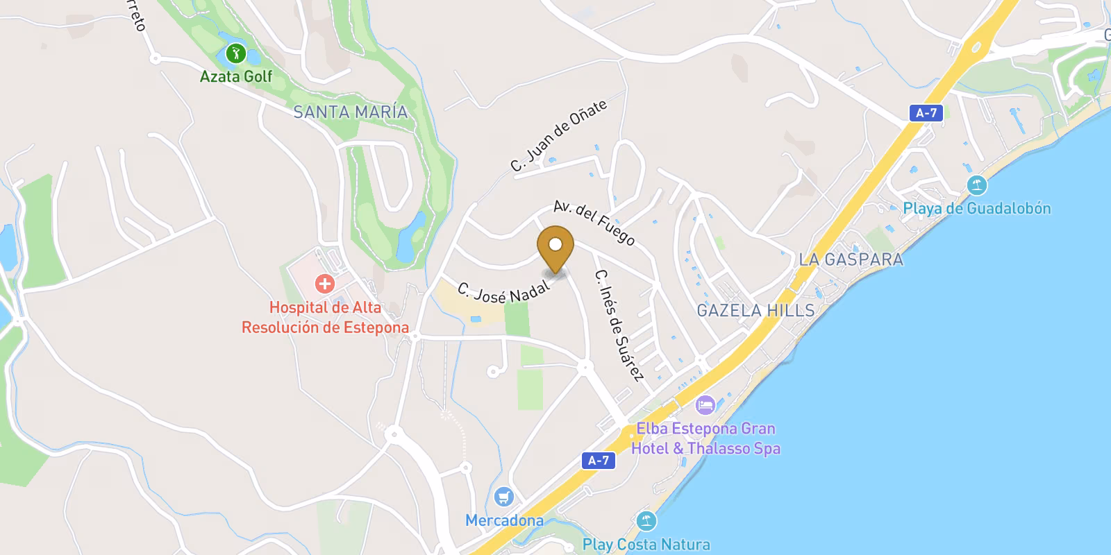 Mapa — Exclusivas Residencias Boutique en Estepona - Lujo, Confort y Encanto Mediterráneo