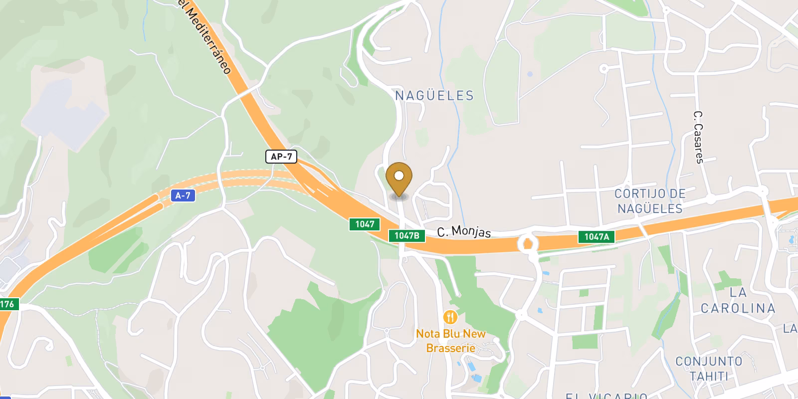 Mapa — Villas de lujo en la Milla de Oro de Marbella - Vida exclusiva en una ubicación privilegiada