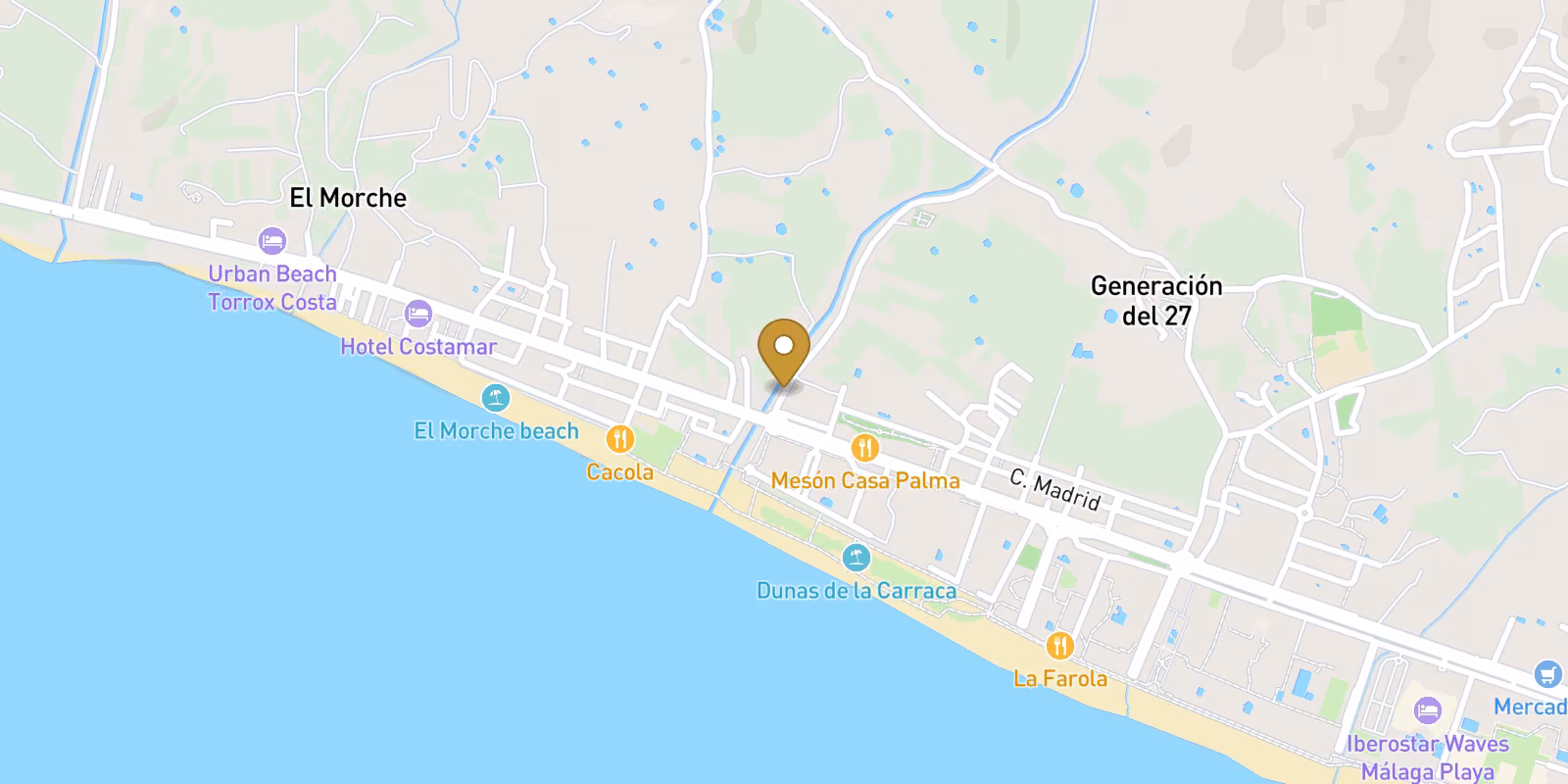 Mapa — Lujosos apartamentos de obra nueva en Torrox Costa - La mejor vida mediterránea