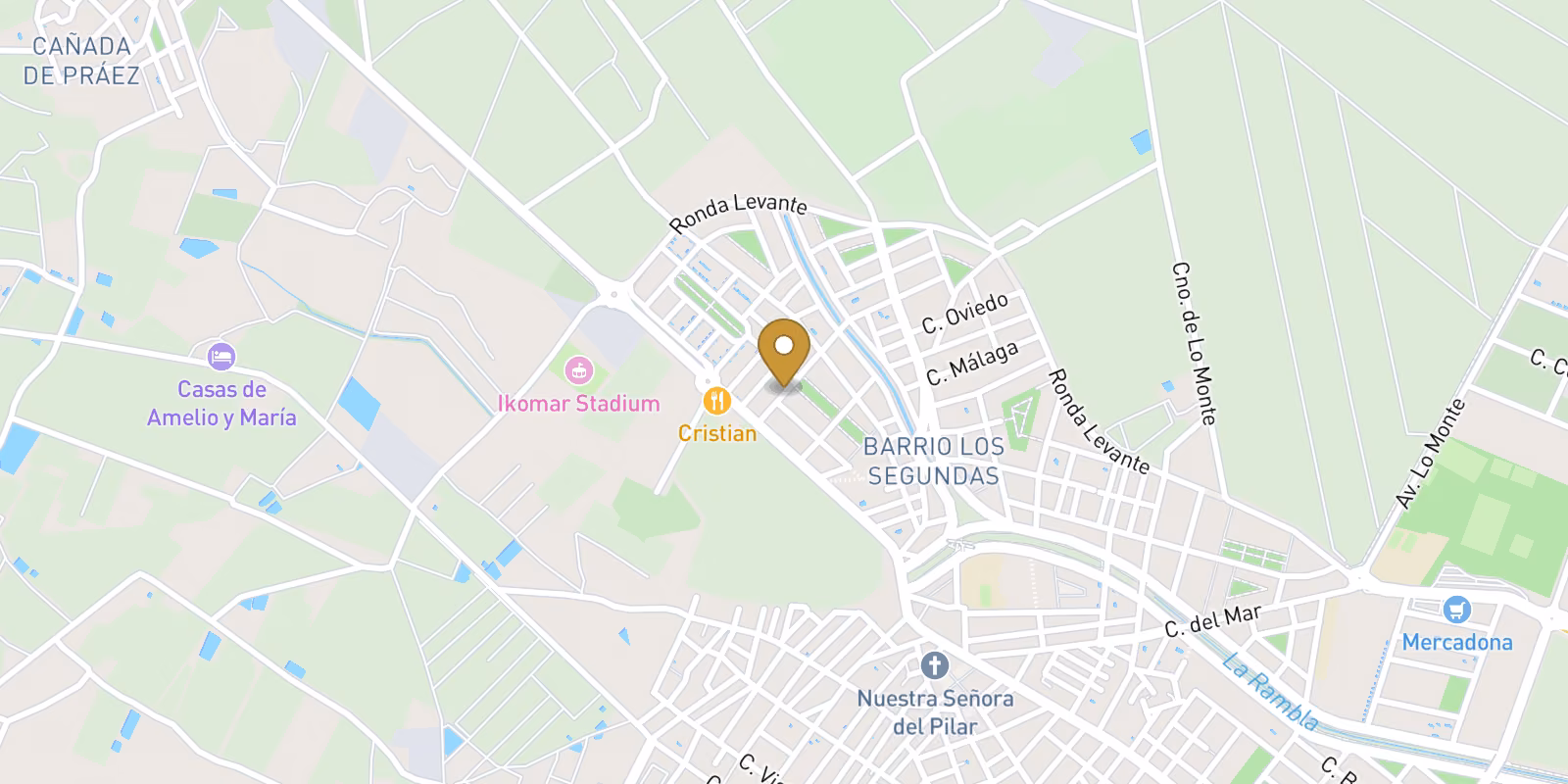 Mapa — Bungalows de Obra Nueva con Piscina Comunal en Pilar de la Horadada - Costa Blanca Sur