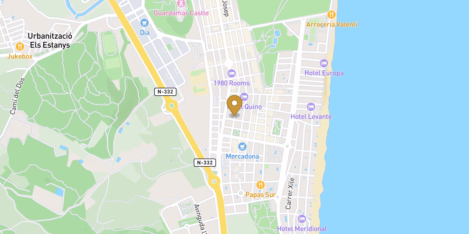 Mapa — Plantas bajas en Pueblo, Guardamar del Segura