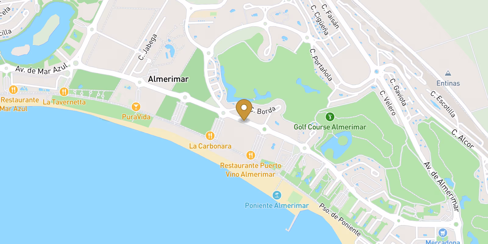 Mapa — Complejo Residencial de Obra Nueva en Almerimar