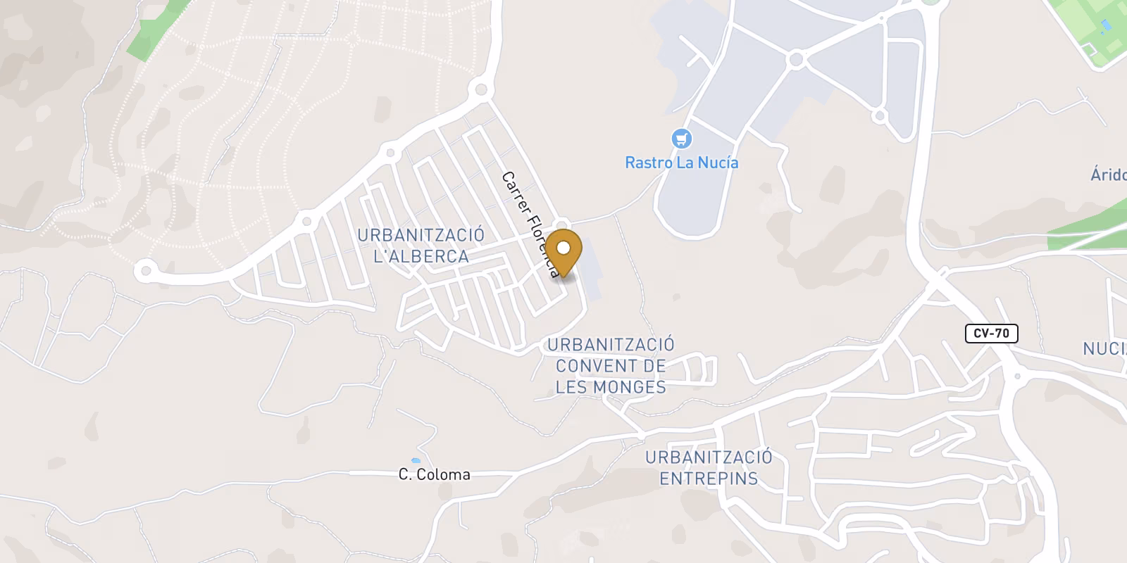 Mapa — Villas de obra nueva en Novapolop, Polop