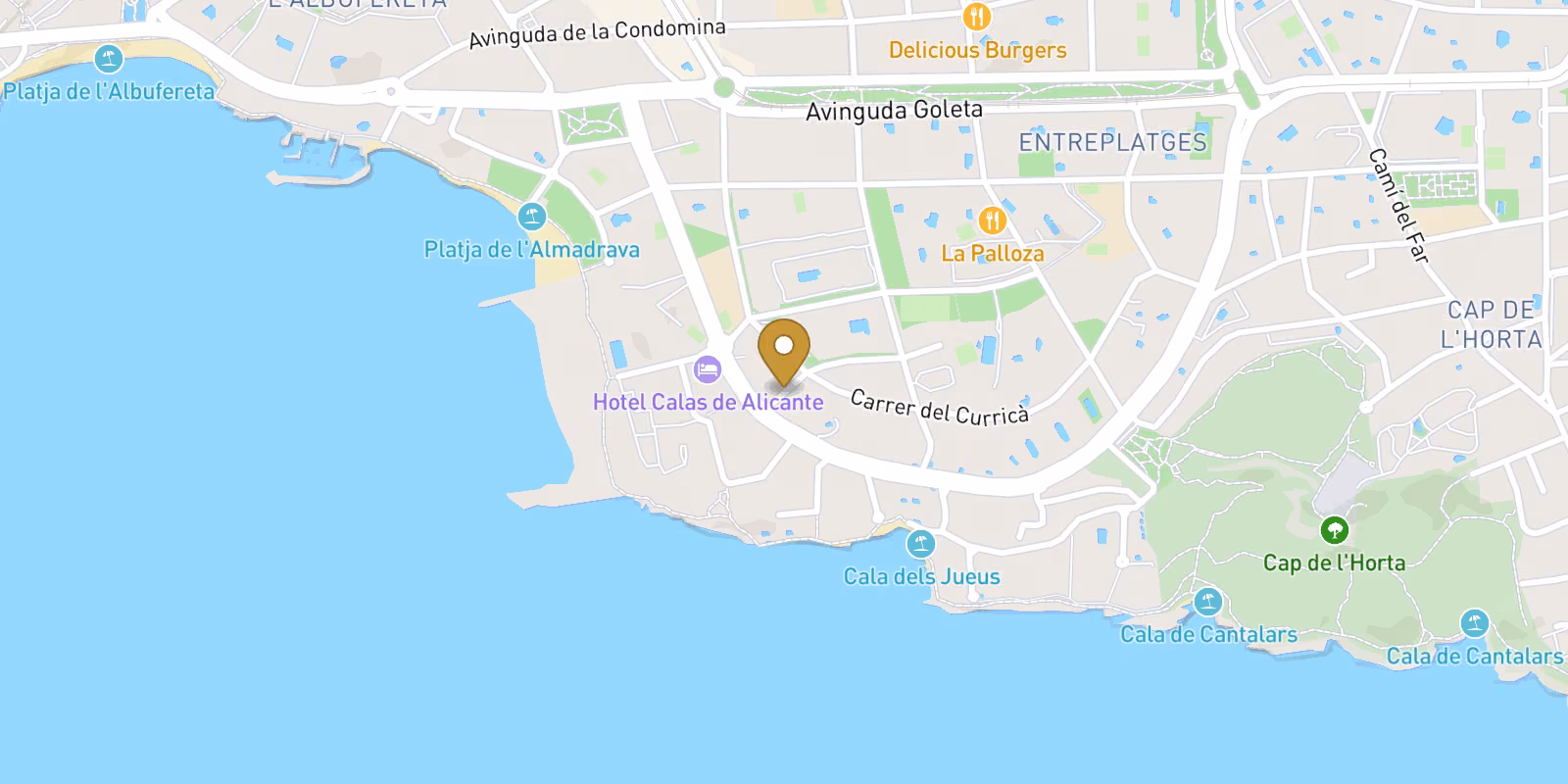 Mapa — Adosado en Cabo de las Huertas, San Juan Alicante
