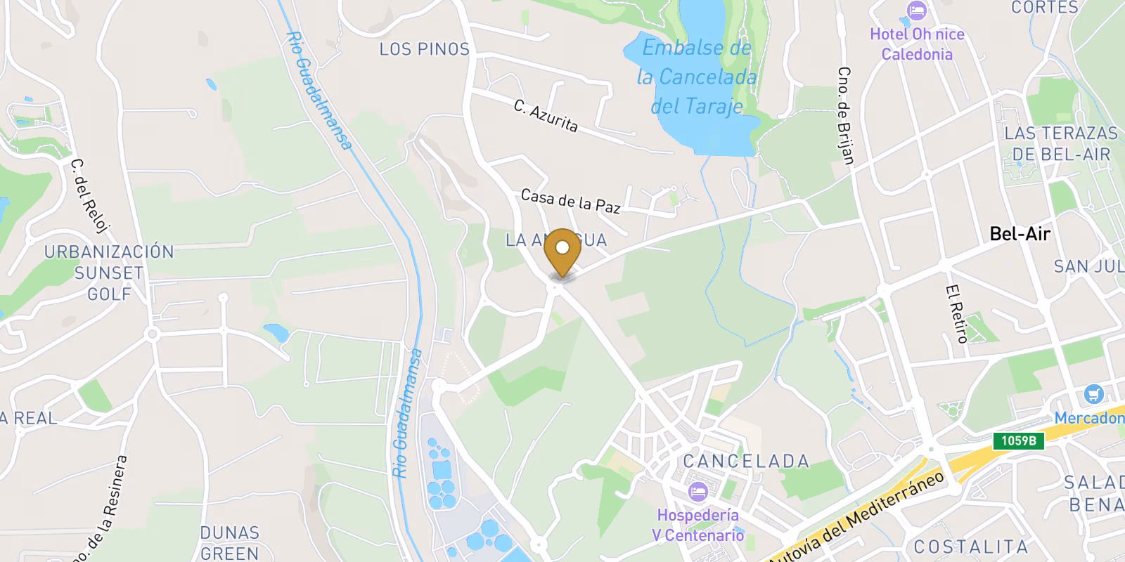 Mapa — Apartamentos de Obra Nueva en Cancelada, Estepona – Lujo y Naturaleza en la Nueva Milla de Oro