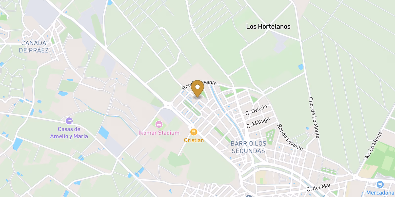 Mapa — Bungalows de Obra Nueva con Solárium o Jardín en Pilar de la Horadada