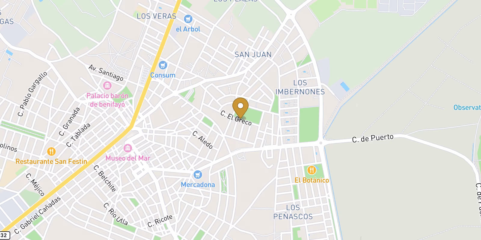 Mapa — Bungalows de nueva construcción en San Pedro del Pinatar: lujo y naturaleza junto al mar